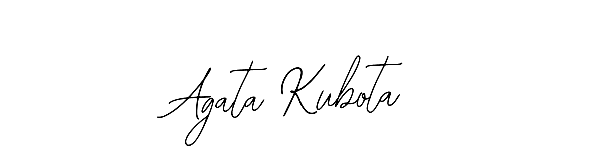 Use a signature maker to create a handwritten signature online. With this signature software, you can design (Bearetta-2O07w) your own signature for name Agata Kubota. Agata Kubota signature style 12 images and pictures png