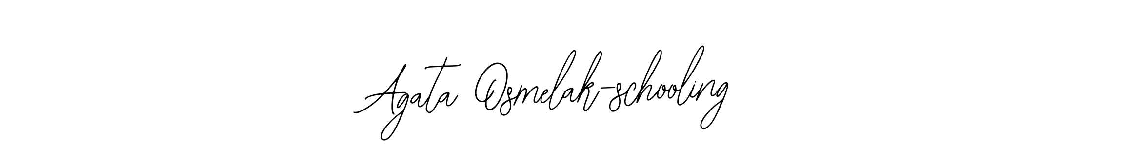 This is the best signature style for the Agata Osmelak-schooling name. Also you like these signature font (Bearetta-2O07w). Mix name signature. Agata Osmelak-schooling signature style 12 images and pictures png