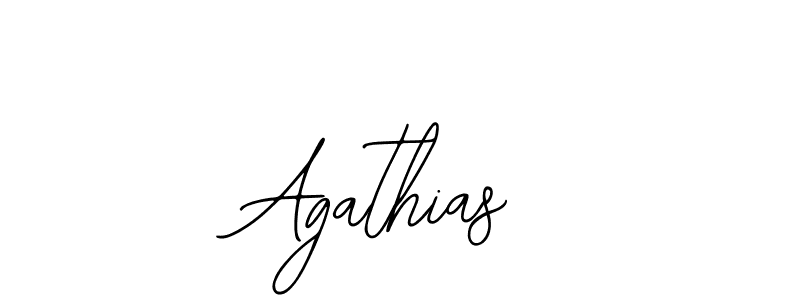 Design your own signature with our free online signature maker. With this signature software, you can create a handwritten (Bearetta-2O07w) signature for name Agathias. Agathias signature style 12 images and pictures png