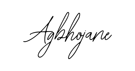Achieve flawless digital penmanship with Agbhojane name in Bearetta-2O07w font. The perfect tool for creating online signatures. Agbhojane signature style 12 images and pictures png