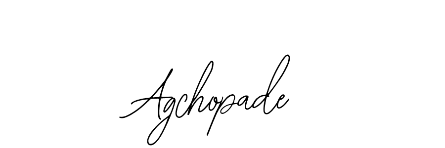 How to make Agchopade name signature. Use Bearetta-2O07w style for creating short signs online. This is the latest handwritten sign. Agchopade signature style 12 images and pictures png