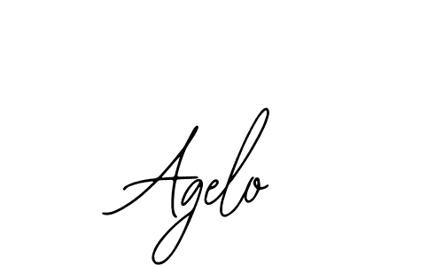 How to make Agelo signature? Bearetta-2O07w is a professional autograph style. Create handwritten signature for Agelo name. Agelo signature style 12 images and pictures png