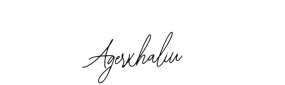 Similarly Bearetta-2O07w is the best handwritten signature design. Signature creator online .You can use it as an online autograph creator for name Agerxhaliu. Agerxhaliu signature style 12 images and pictures png