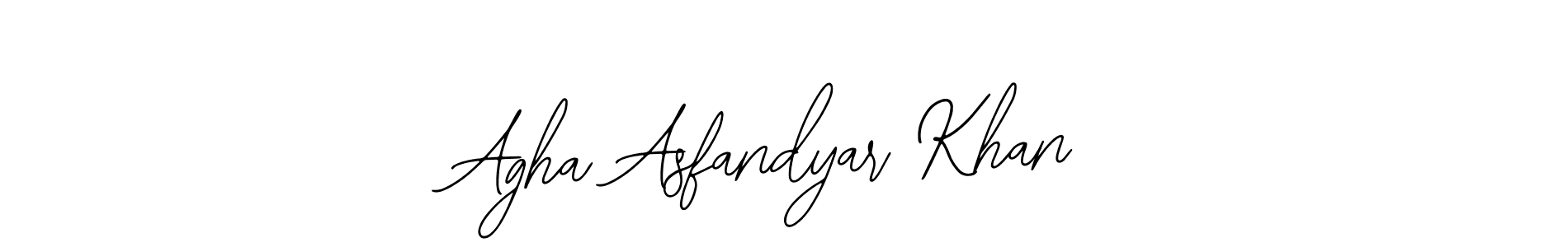 Use a signature maker to create a handwritten signature online. With this signature software, you can design (Bearetta-2O07w) your own signature for name Agha Asfandyar Khan. Agha Asfandyar Khan signature style 12 images and pictures png