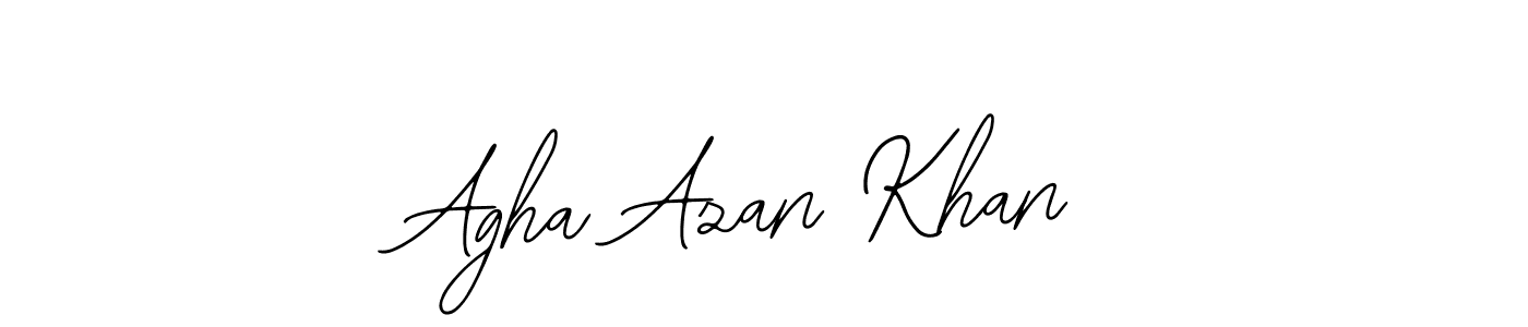 The best way (Bearetta-2O07w) to make a short signature is to pick only two or three words in your name. The name Agha Azan Khan include a total of six letters. For converting this name. Agha Azan Khan signature style 12 images and pictures png
