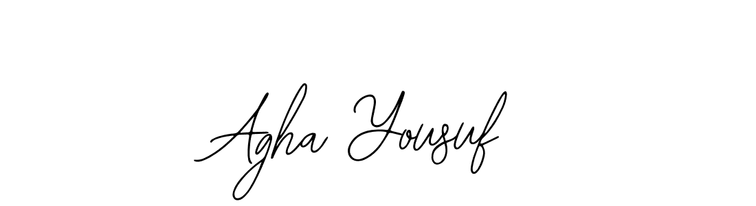 Make a beautiful signature design for name Agha Yousuf. With this signature (Bearetta-2O07w) style, you can create a handwritten signature for free. Agha Yousuf signature style 12 images and pictures png