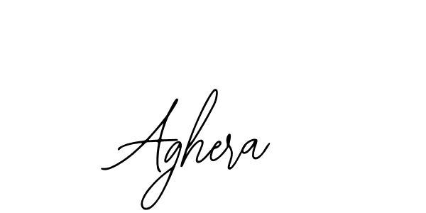 How to make Aghera name signature. Use Bearetta-2O07w style for creating short signs online. This is the latest handwritten sign. Aghera signature style 12 images and pictures png