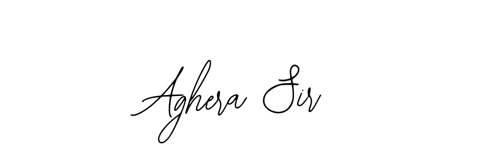 How to make Aghera Sir name signature. Use Bearetta-2O07w style for creating short signs online. This is the latest handwritten sign. Aghera Sir signature style 12 images and pictures png