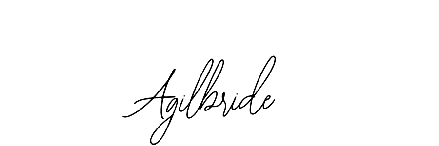 How to make Agilbride name signature. Use Bearetta-2O07w style for creating short signs online. This is the latest handwritten sign. Agilbride signature style 12 images and pictures png