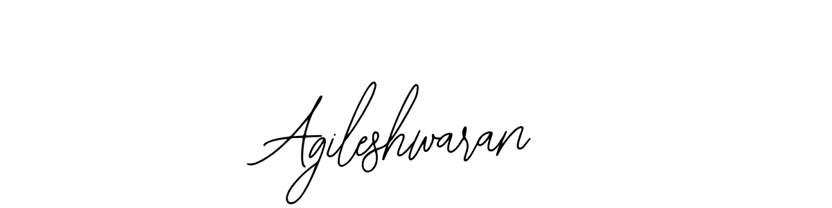 How to make Agileshwaran name signature. Use Bearetta-2O07w style for creating short signs online. This is the latest handwritten sign. Agileshwaran signature style 12 images and pictures png