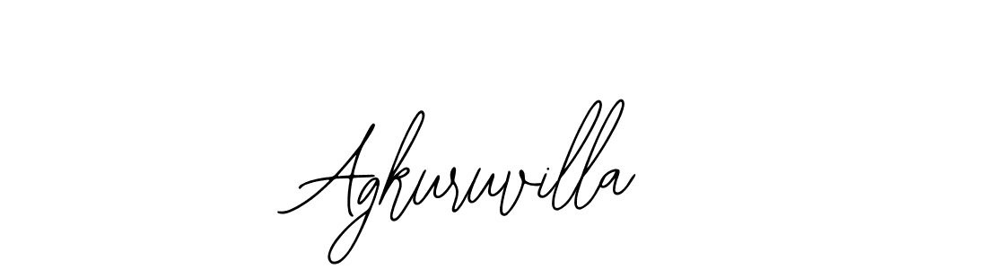 if you are searching for the best signature style for your name Agkuruvilla. so please give up your signature search. here we have designed multiple signature styles  using Bearetta-2O07w. Agkuruvilla signature style 12 images and pictures png