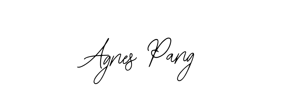 Design your own signature with our free online signature maker. With this signature software, you can create a handwritten (Bearetta-2O07w) signature for name Agnes Pang. Agnes Pang signature style 12 images and pictures png