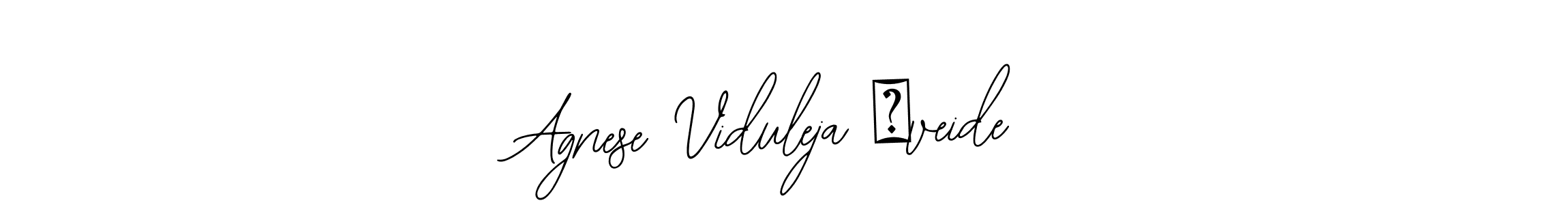 It looks lik you need a new signature style for name Agnese Viduleja Šveide. Design unique handwritten (Bearetta-2O07w) signature with our free signature maker in just a few clicks. Agnese Viduleja Šveide signature style 12 images and pictures png