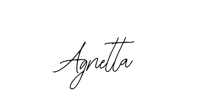 How to make Agnetta name signature. Use Bearetta-2O07w style for creating short signs online. This is the latest handwritten sign. Agnetta signature style 12 images and pictures png