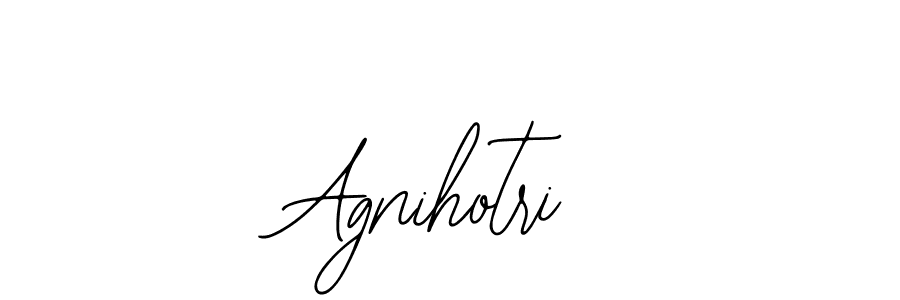 You should practise on your own different ways (Bearetta-2O07w) to write your name (Agnihotri) in signature. don't let someone else do it for you. Agnihotri signature style 12 images and pictures png