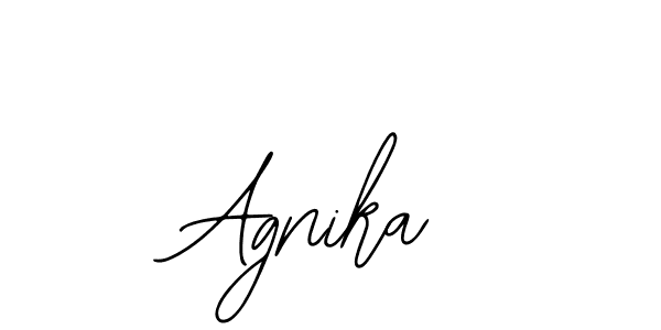 You should practise on your own different ways (Bearetta-2O07w) to write your name (Agnika) in signature. don't let someone else do it for you. Agnika signature style 12 images and pictures png