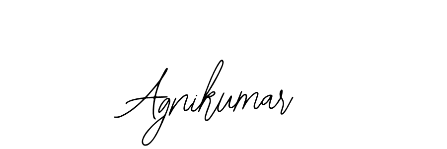 How to make Agnikumar name signature. Use Bearetta-2O07w style for creating short signs online. This is the latest handwritten sign. Agnikumar signature style 12 images and pictures png