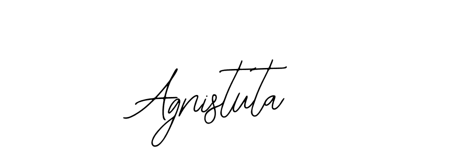 Use a signature maker to create a handwritten signature online. With this signature software, you can design (Bearetta-2O07w) your own signature for name Agnistuta. Agnistuta signature style 12 images and pictures png