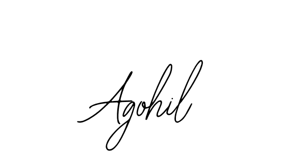Create a beautiful signature design for name Agohil. With this signature (Bearetta-2O07w) fonts, you can make a handwritten signature for free. Agohil signature style 12 images and pictures png