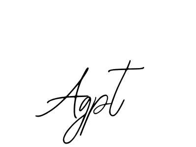 Design your own signature with our free online signature maker. With this signature software, you can create a handwritten (Bearetta-2O07w) signature for name Agpt. Agpt signature style 12 images and pictures png