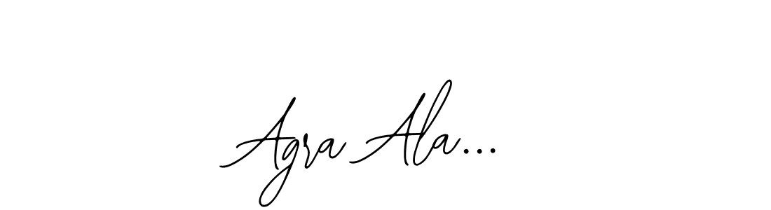 How to make Agra Ala... name signature. Use Bearetta-2O07w style for creating short signs online. This is the latest handwritten sign. Agra Ala... signature style 12 images and pictures png