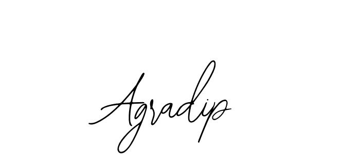 How to make Agradip name signature. Use Bearetta-2O07w style for creating short signs online. This is the latest handwritten sign. Agradip signature style 12 images and pictures png