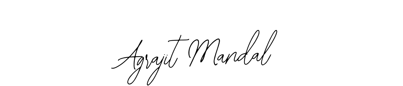 How to make Agrajit Mandal name signature. Use Bearetta-2O07w style for creating short signs online. This is the latest handwritten sign. Agrajit Mandal signature style 12 images and pictures png