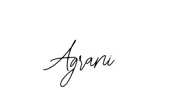 Use a signature maker to create a handwritten signature online. With this signature software, you can design (Bearetta-2O07w) your own signature for name Agrani. Agrani signature style 12 images and pictures png