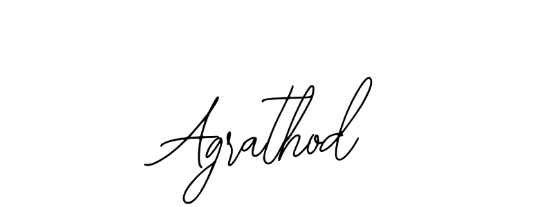 Create a beautiful signature design for name Agrathod. With this signature (Bearetta-2O07w) fonts, you can make a handwritten signature for free. Agrathod signature style 12 images and pictures png