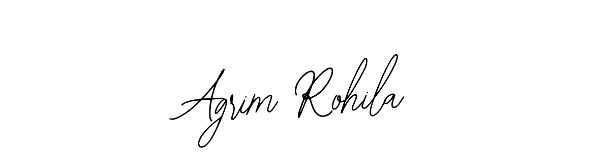 Also You can easily find your signature by using the search form. We will create Agrim Rohila name handwritten signature images for you free of cost using Bearetta-2O07w sign style. Agrim Rohila signature style 12 images and pictures png