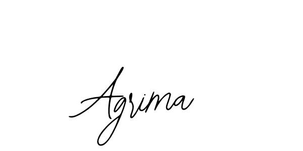 Design your own signature with our free online signature maker. With this signature software, you can create a handwritten (Bearetta-2O07w) signature for name Agrima. Agrima signature style 12 images and pictures png