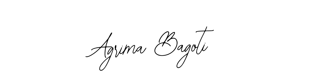 Bearetta-2O07w is a professional signature style that is perfect for those who want to add a touch of class to their signature. It is also a great choice for those who want to make their signature more unique. Get Agrima Bagoti name to fancy signature for free. Agrima Bagoti signature style 12 images and pictures png