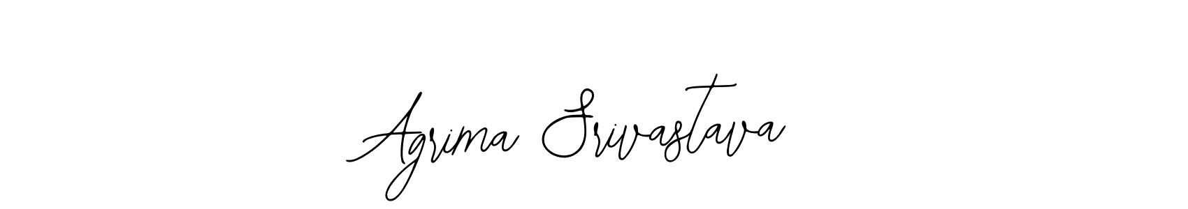 How to make Agrima Srivastava name signature. Use Bearetta-2O07w style for creating short signs online. This is the latest handwritten sign. Agrima Srivastava signature style 12 images and pictures png