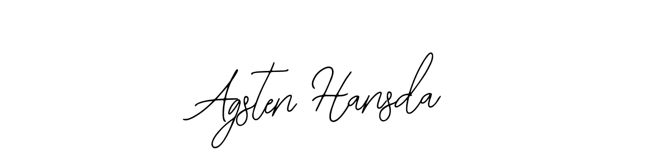 Create a beautiful signature design for name Agsten Hansda. With this signature (Bearetta-2O07w) fonts, you can make a handwritten signature for free. Agsten Hansda signature style 12 images and pictures png
