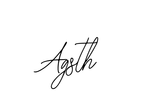 How to make Agsth signature? Bearetta-2O07w is a professional autograph style. Create handwritten signature for Agsth name. Agsth signature style 12 images and pictures png
