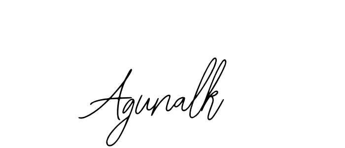 if you are searching for the best signature style for your name Agunalk. so please give up your signature search. here we have designed multiple signature styles  using Bearetta-2O07w. Agunalk signature style 12 images and pictures png