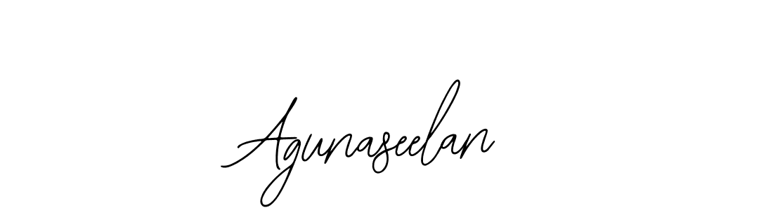 How to make Agunaseelan name signature. Use Bearetta-2O07w style for creating short signs online. This is the latest handwritten sign. Agunaseelan signature style 12 images and pictures png