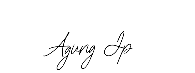 Design your own signature with our free online signature maker. With this signature software, you can create a handwritten (Bearetta-2O07w) signature for name Agung Jp. Agung Jp signature style 12 images and pictures png