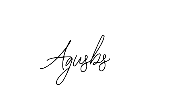 The best way (Bearetta-2O07w) to make a short signature is to pick only two or three words in your name. The name Agusbs include a total of six letters. For converting this name. Agusbs signature style 12 images and pictures png