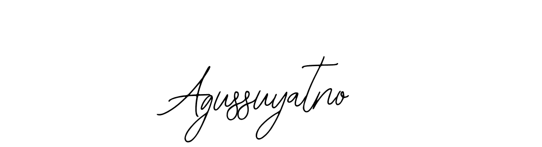 Also we have Agussuyatno name is the best signature style. Create professional handwritten signature collection using Bearetta-2O07w autograph style. Agussuyatno signature style 12 images and pictures png