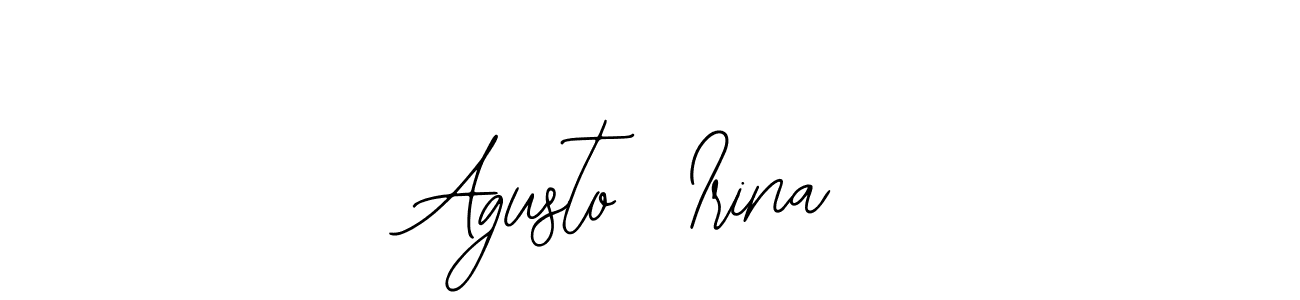 You can use this online signature creator to create a handwritten signature for the name Agusto  Irina. This is the best online autograph maker. Agusto  Irina signature style 12 images and pictures png