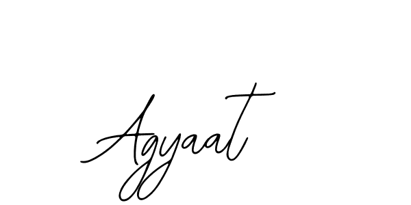 How to make Agyaat name signature. Use Bearetta-2O07w style for creating short signs online. This is the latest handwritten sign. Agyaat signature style 12 images and pictures png