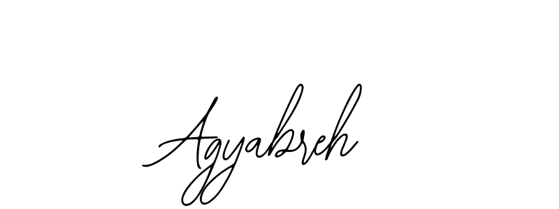 The best way (Bearetta-2O07w) to make a short signature is to pick only two or three words in your name. The name Agyabreh include a total of six letters. For converting this name. Agyabreh signature style 12 images and pictures png