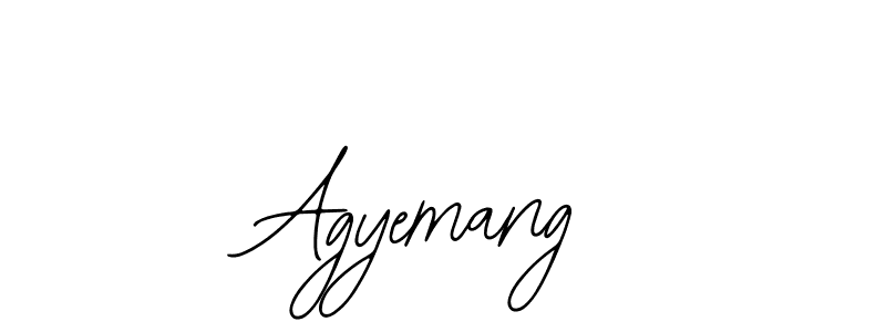 How to make Agyemang name signature. Use Bearetta-2O07w style for creating short signs online. This is the latest handwritten sign. Agyemang signature style 12 images and pictures png