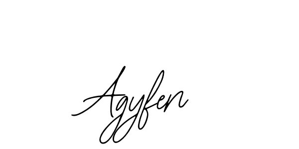 How to Draw Agyfen signature style? Bearetta-2O07w is a latest design signature styles for name Agyfen. Agyfen signature style 12 images and pictures png