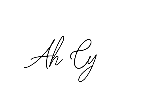 How to make Ah Cy signature? Bearetta-2O07w is a professional autograph style. Create handwritten signature for Ah Cy name. Ah Cy signature style 12 images and pictures png