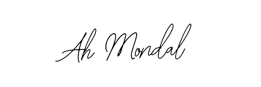 Similarly Bearetta-2O07w is the best handwritten signature design. Signature creator online .You can use it as an online autograph creator for name Ah Mondal. Ah Mondal signature style 12 images and pictures png