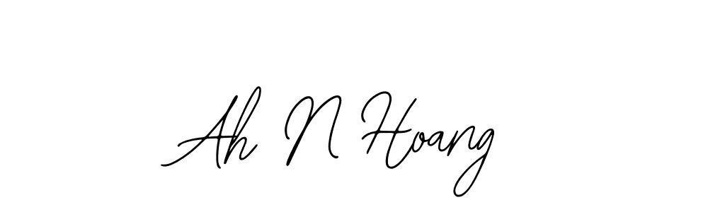 Similarly Bearetta-2O07w is the best handwritten signature design. Signature creator online .You can use it as an online autograph creator for name Ah N Hoang. Ah N Hoang signature style 12 images and pictures png