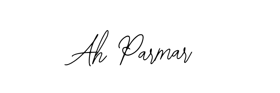 You should practise on your own different ways (Bearetta-2O07w) to write your name (Ah Parmar) in signature. don't let someone else do it for you. Ah Parmar signature style 12 images and pictures png