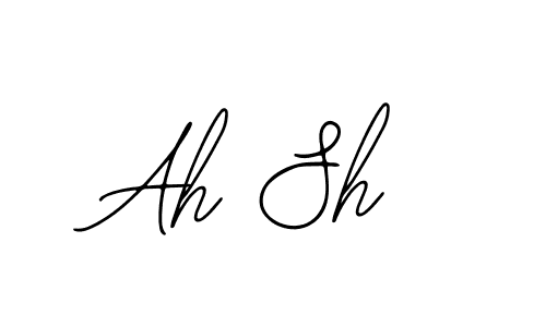 How to Draw Ah Sh signature style? Bearetta-2O07w is a latest design signature styles for name Ah Sh. Ah Sh signature style 12 images and pictures png